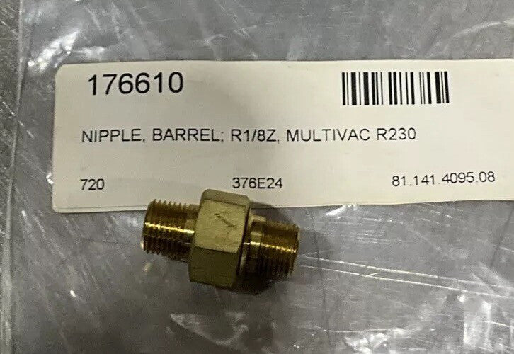NOS Surplus Multivac 176610 Nipple Barrel R230