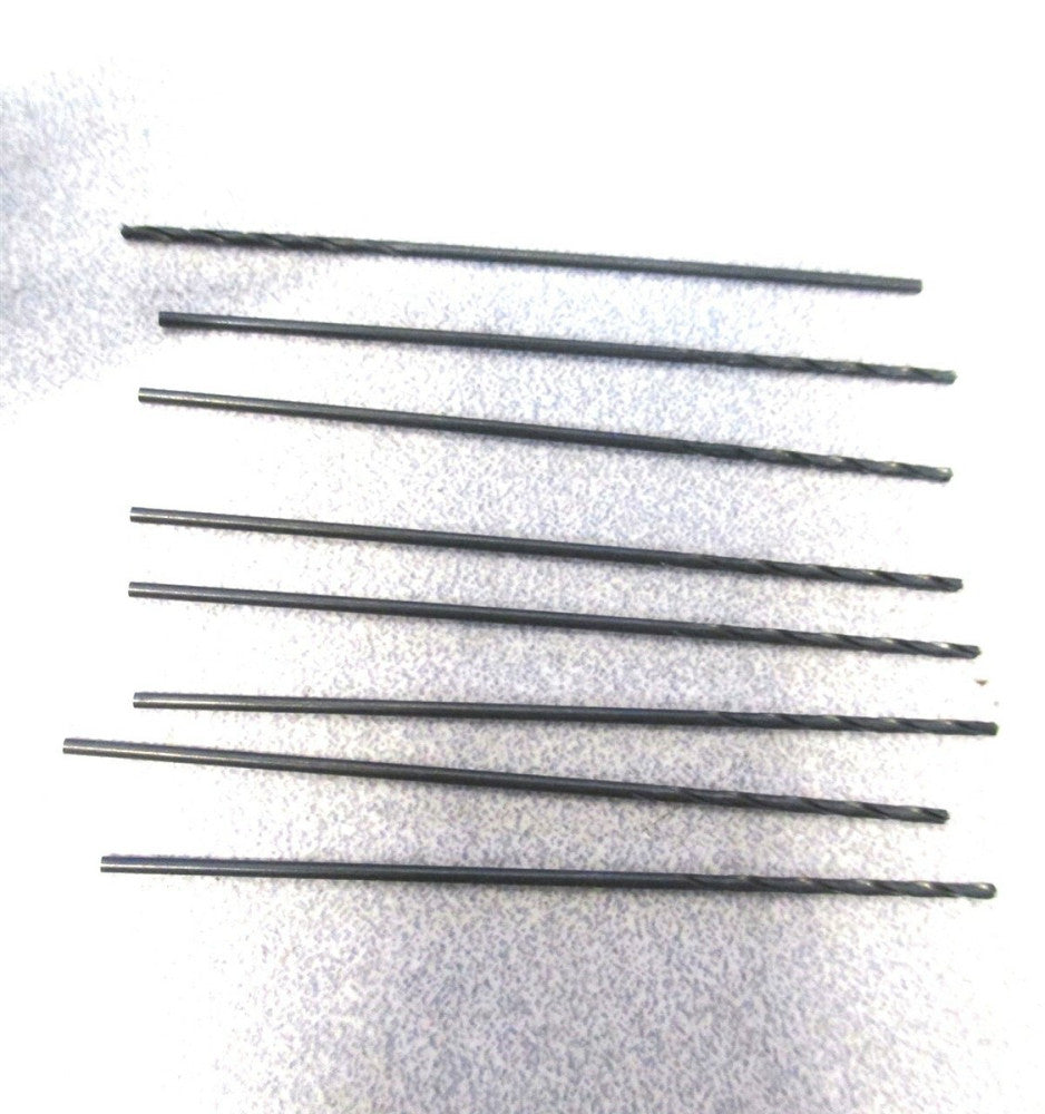 C-L (50353) #63 .0370 x 1/32 x 3-63/64 x 2 2-Flute RH HSS Taper Drill - 8 QTY