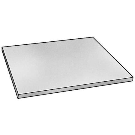 Zoro Select Bulk-Ps-Uhmw-45 White Uhmw Sheet Stock 24" L X 24" W X 0.375" Thick