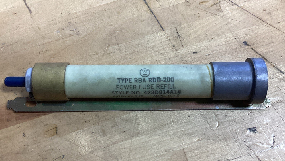 Westinghouse Rba-Rdb-200 100E Amps Power Fuse Refill 423D814A18 G31
