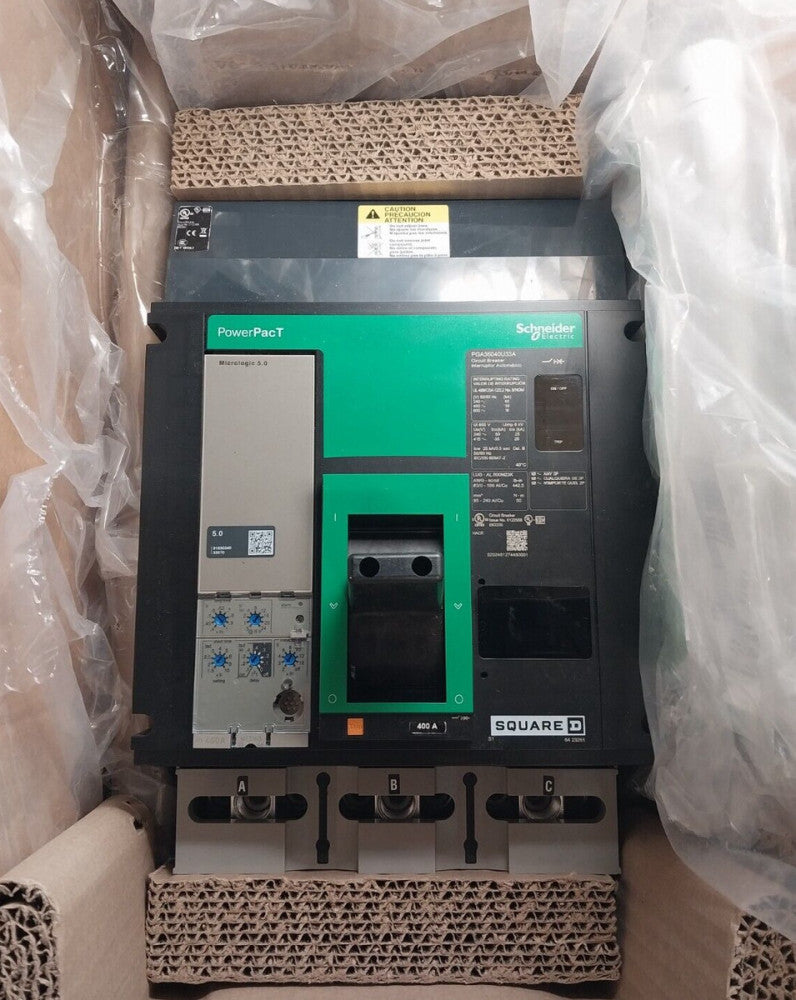 NEW SQUARE D 400 AMP I-LINE CIRCUIT BREAKER 600 VAC 3 POLE  PGA36040U33A