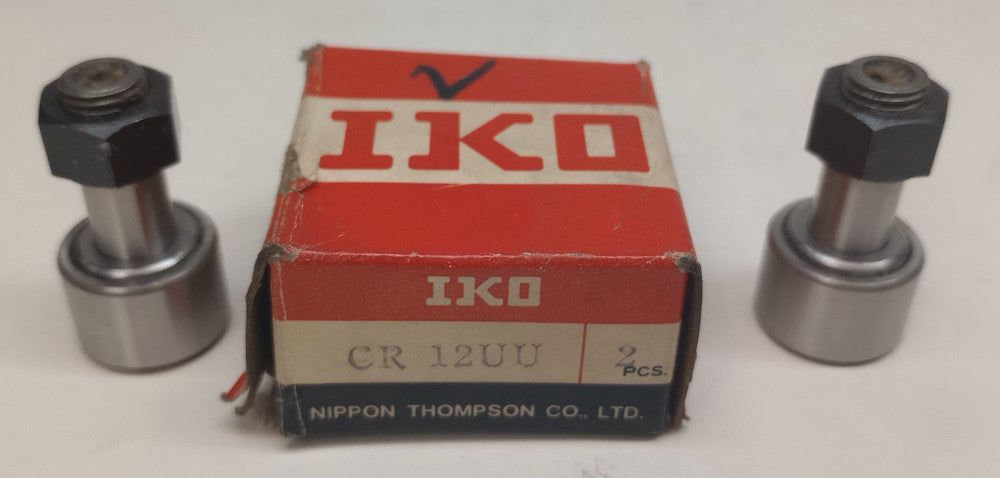IKO CR 12UU Cam Follower 0.7500in Roller Dia 0.5000in Roller Width (Pack of 2)