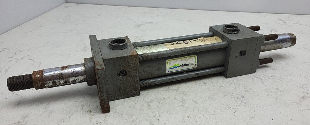 Miller Fluid Power Double Cylinder 1-1/2" Bore 1" Rod 1300 Psi 4 Stroke