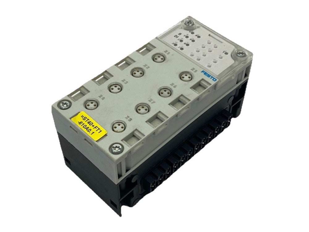 Festo CPX-AB-8-M8-3POL Manifold Block 195706 w/ CPX-GE-EV Interlinking Block