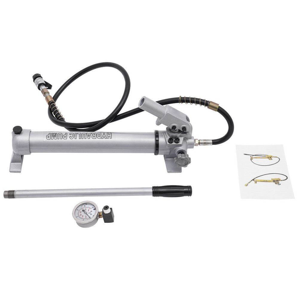 Manual Hydraulic Hand Pump Hydraulic Hand Pump with Pressure Guage US STOCK