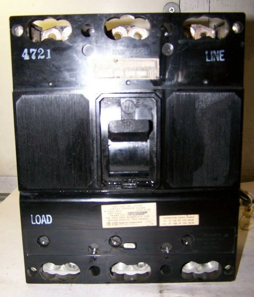 ITE 500 AMP CIRCUIT BREAKER 600 VAC 3 POLE W/ SHUNT TRIP  LL3B50000S0100