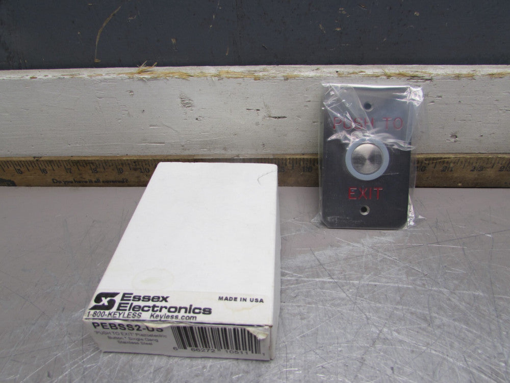 Essex PEBSS2-US, Single Gang ,Piezoelectric,Push To Exit ,Stainless ,NEW IN BOX!