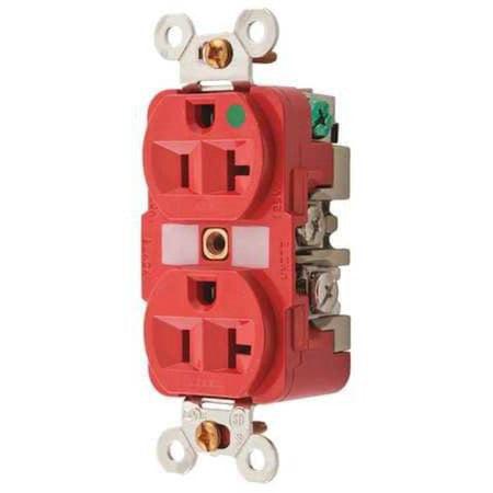 Hubbell Wiring Device-Kellems Hbl8300rmri Straight Blade Receptacle, 5-20R, 20