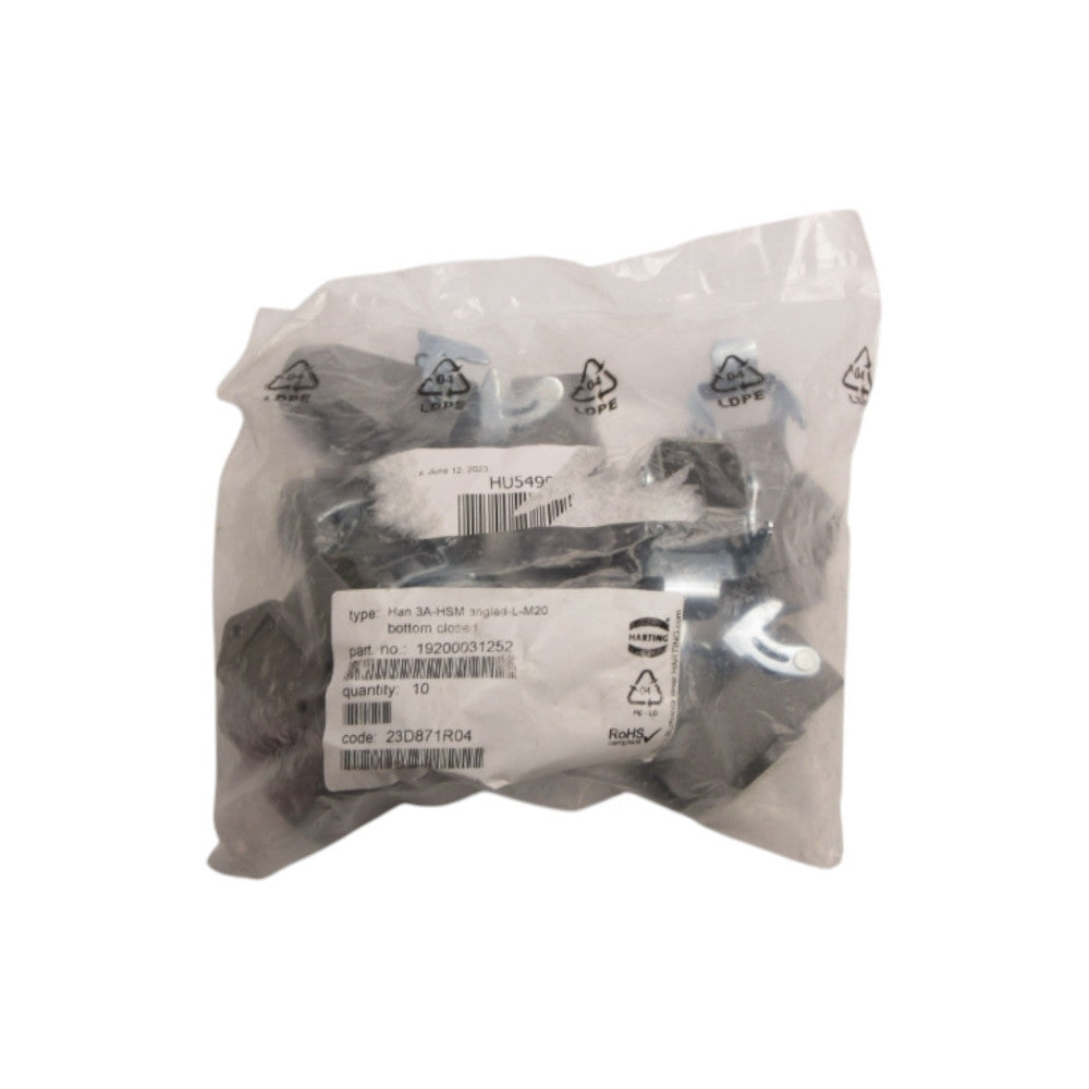HARTING 19200031252 HAN 3A-HSM ANGLED-L-M20 (PKG OF 10) NSMP