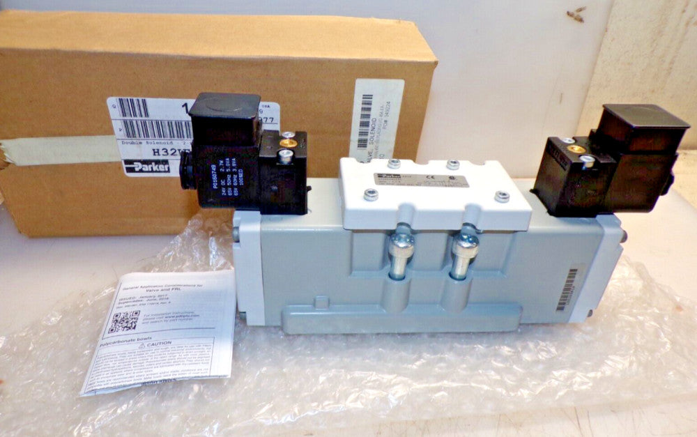 NEW PARKER 2 POSITION DOUBLE SOLENOID VALVE 24 VDC  H32WXXBL49D