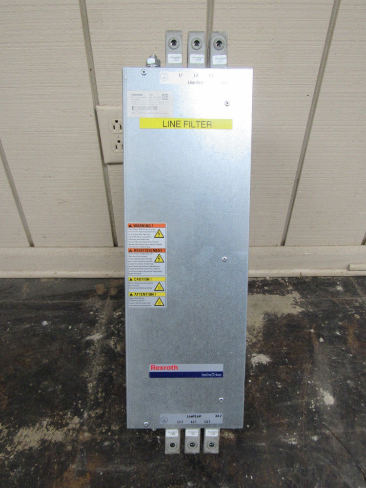 REXROTH INDRADRIVE LINE FILTER HNF01.2D-F240-E0125-A-480-NNNN 480V 125A XLNT !!