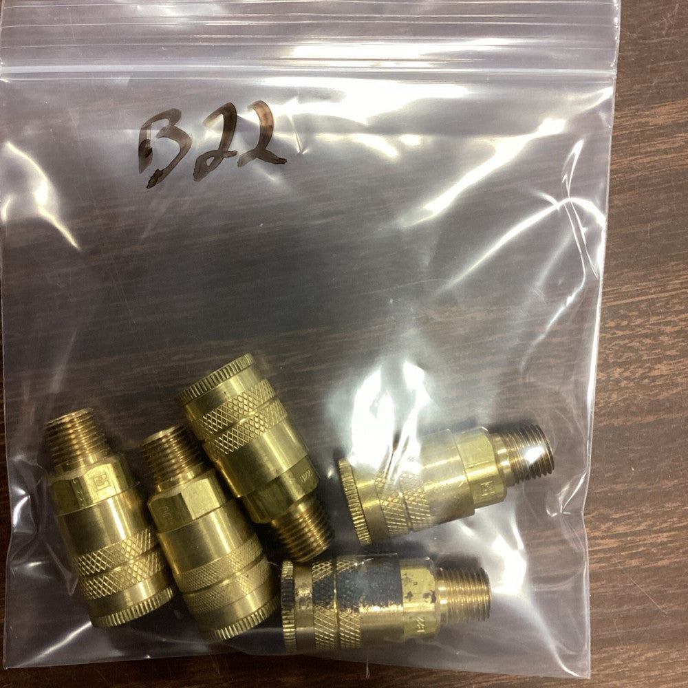 Parker B22 Quick Connect Hose Coupling, 30N261 Lot Of 5 A64