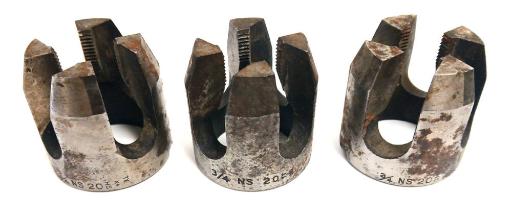 GTD ACORN DIE 3/4 NS 20 HIGH SPEED CARBON STEEL  LOT OF 3