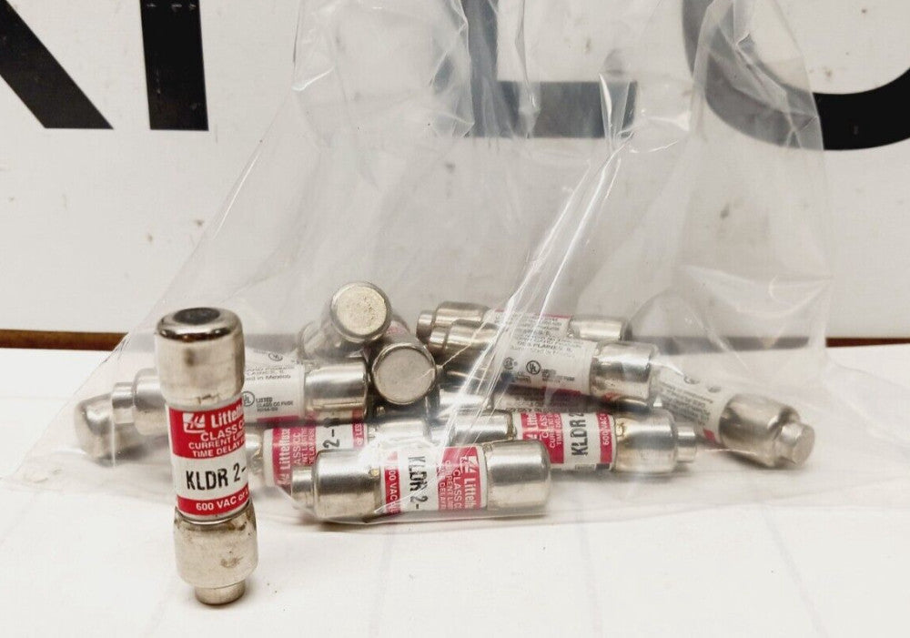 14) NEW LITTELFUSE 2-1/2 AMPTIME-DELAY FUSE 600 VAC KLDR-2-1/2