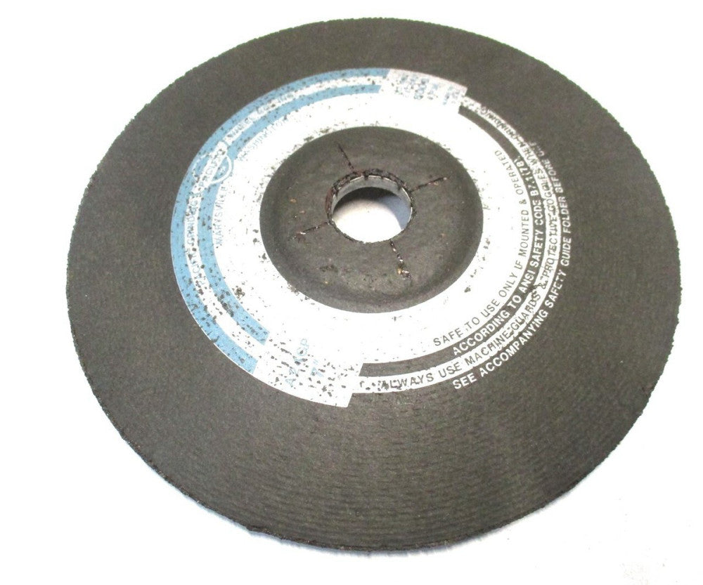 Pacific 7" x 1/4" x 7/8" 24 Grit 8500 RPM Aluminum Oxide Grinding Wheel - 2 PC