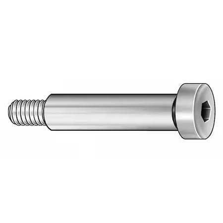Zoro Select 4419 Precision Shoulder Screw, #8-32 Thr Sz, 3/16 In Thr Lg, 3/8 In