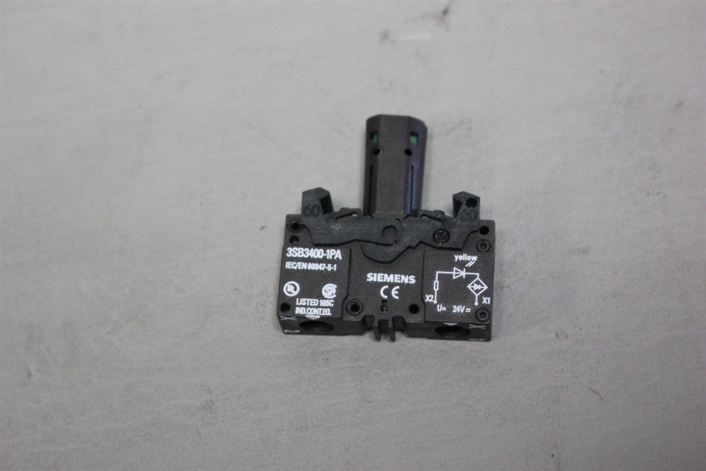 Unused SIEMENS YELLOW LAMP MODULE 3SB3400-1PA