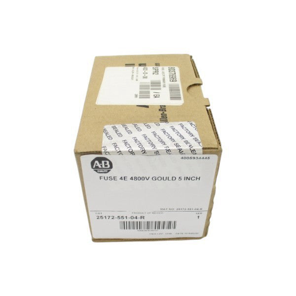 ALLEN BRADLEY 25172-551-04-R 4800V DATE: 2016 (BR/WH) NSFS