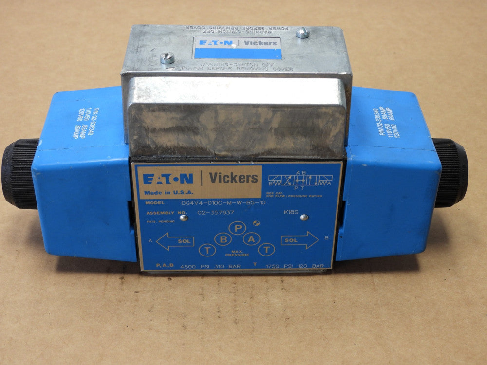 Eaton Vickers 02-357937 DG4V4-010C-M-W-B5-10 Directional Control Solenoid Valve 
