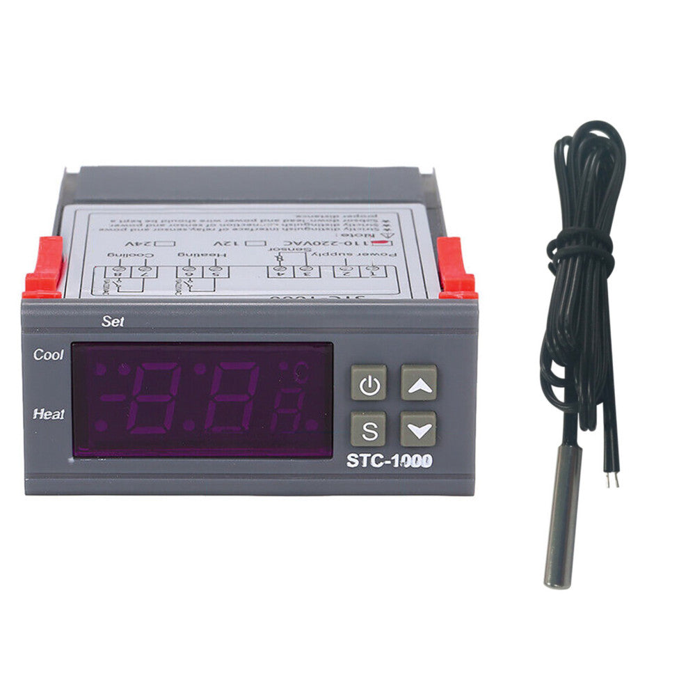 Aquarium Thermostat NTC Sensor STC-1000 Digital Temperature Controller