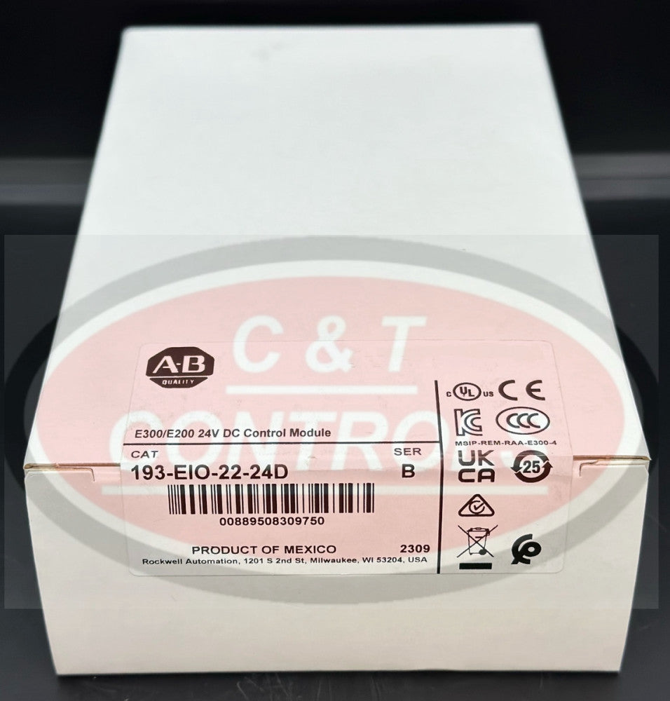 Allen Bradley 193-EIO-22-24D Overload Relay Control Module 24V DC New In Box USA