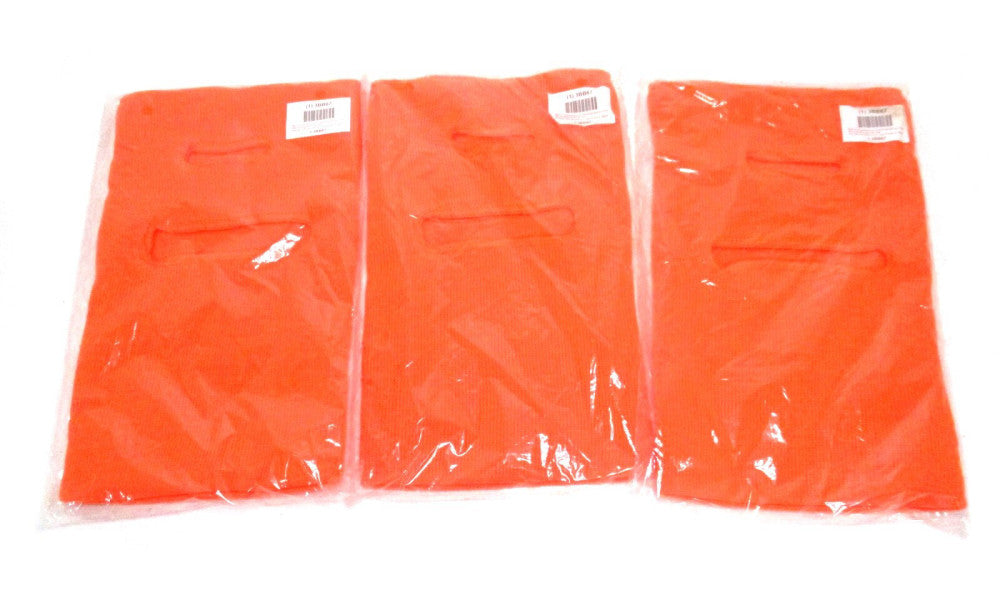 NEW Universal Slip-On Face/Neck/Head/Ears Covered Orange Hard Hat Liner - 3 Pk