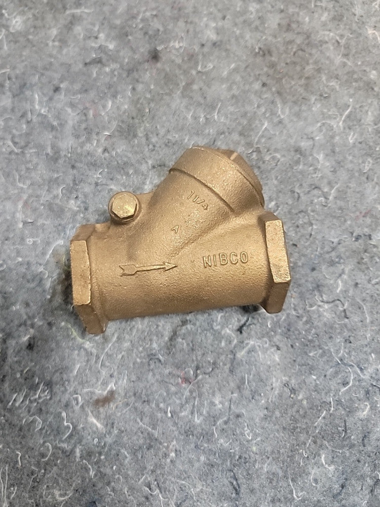 NIBCO 1 - 1/4" Brass / Bronze Cleanout Wye 125 SWP 200 CWP