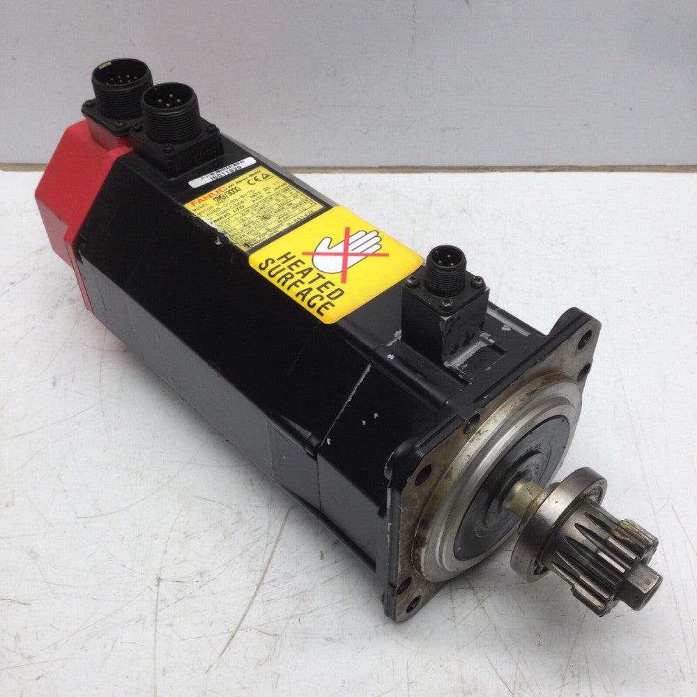 FANUC AM9/3000 AC Servo Motor A06B-0163-B175, 161 V 6, 8 AMP, 3 Phase (LOT#6)