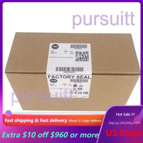 New Allen Bradley 2085-IF4 Micro800 4 Point Analog Input Module US Free Tax