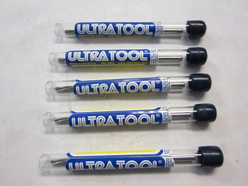 Ultra Tool (612248) .1198" Solid Carbide Spiral Flute Reamers - Lot of 5 