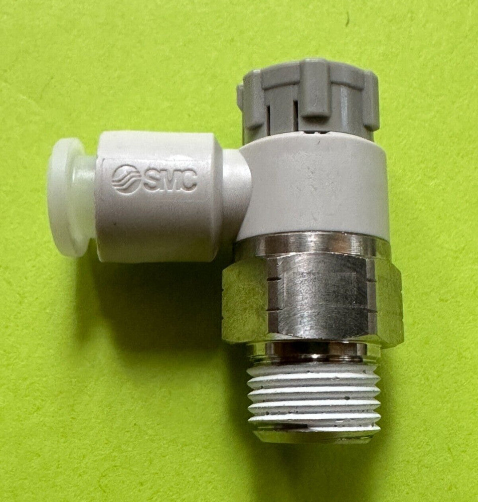 SMC AS2201FG-N01-06SA Flow Control 90° 1/8" MPT x 6mm (Lot of 10) - New