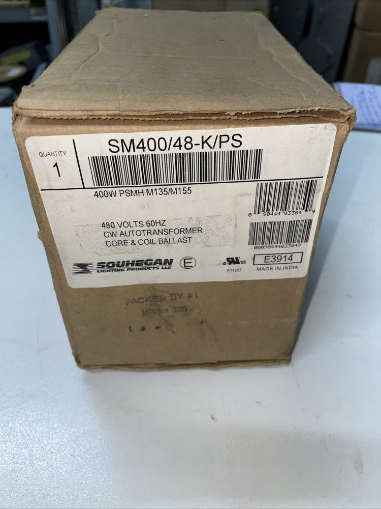 NEW IN BOX SOUHEGAN CW AUTOTRANSFORMER SM400/48-K/PS 480V CORE&COIL BALLAST