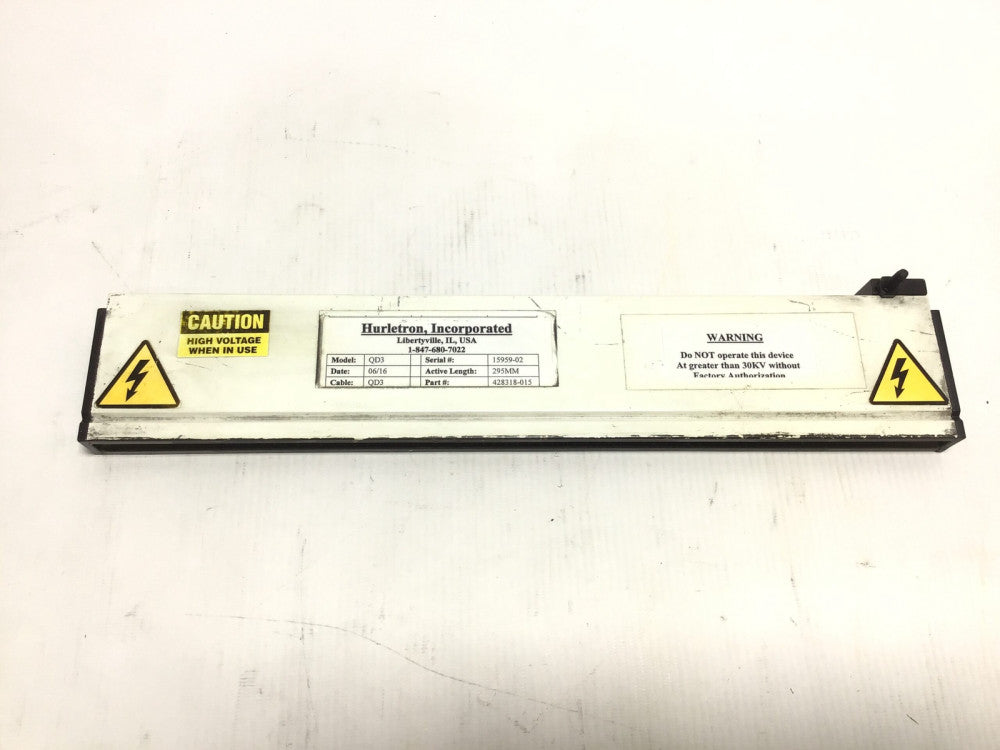 Hurletron 428318-015 - QD3 Charge Static Bar Active Length 295MM Cable QD3