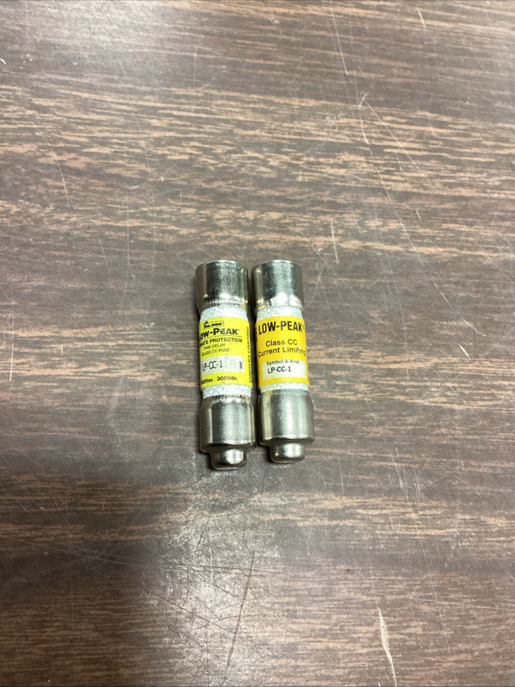 Bussmann Low-Peak LP-CC-1, 1 Amp Fuses, Lot Of 2