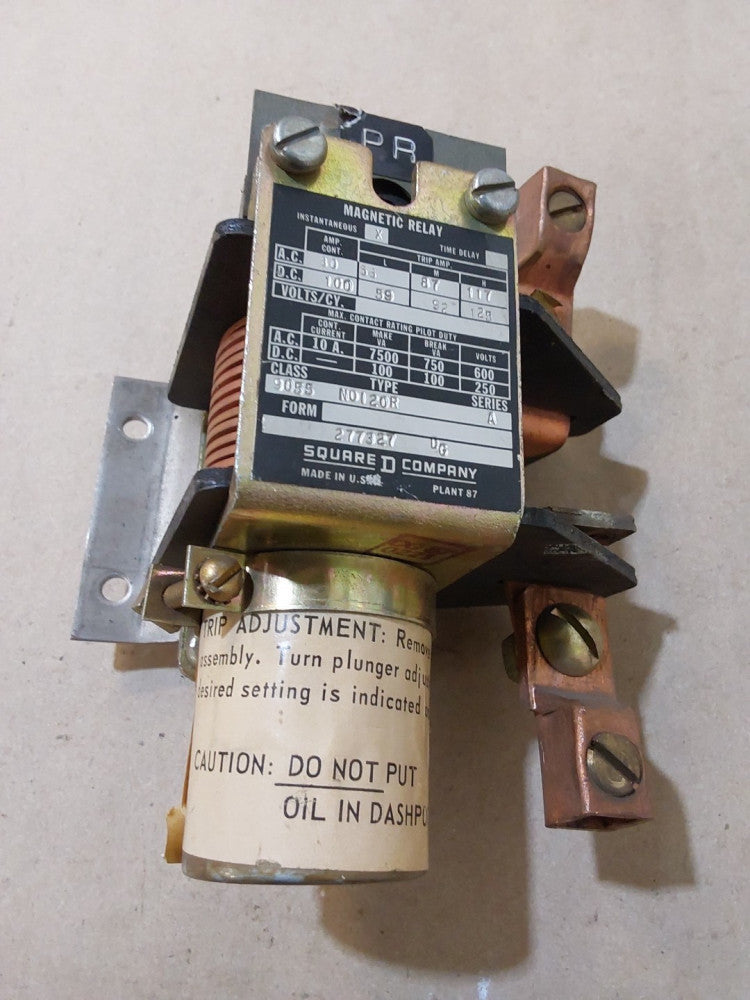 SQUARE D MAGNETIC RELAY 9055 NO-120-R (USED)