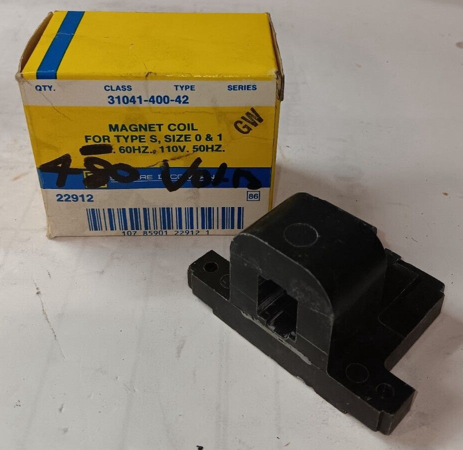 NEW SQUARE D 31041-400-42 MAGNETIC MOTOR STARTER COIL 120V FOR SIZE 0 & 1