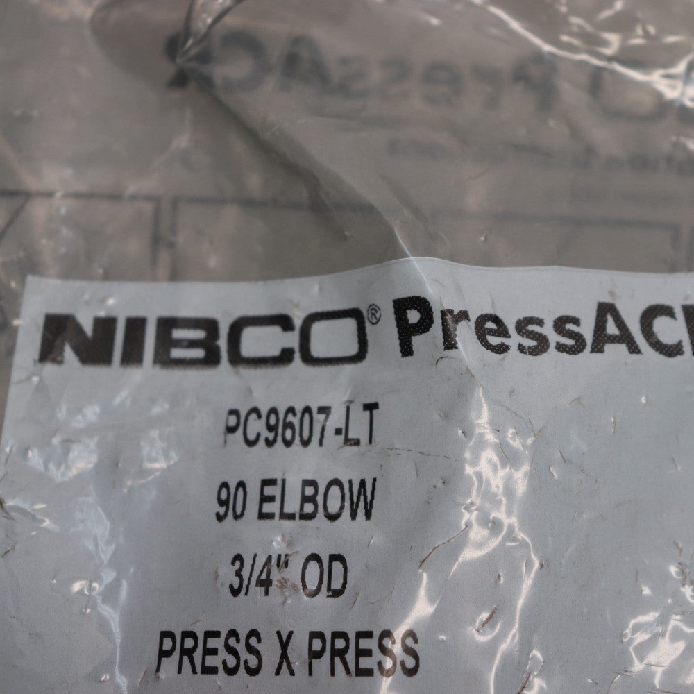 Nibco Press Elbow 90 Degree Copper 3/4" OD PC9607-LT