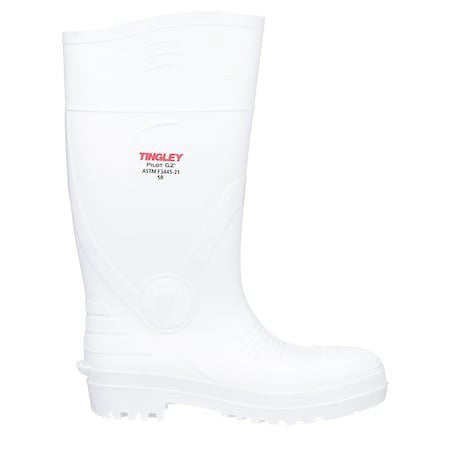 Tingley 31168 Unisex Pilot G2 Tall Rubber Boots, Plain Toe, White, M7/W9