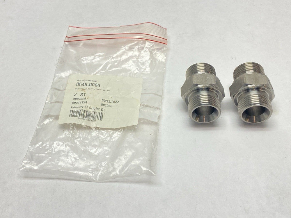Atlas Copco 0649.0060 Double Nipple 3/4" x 3/4" NPT LOT OF 2