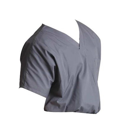 Scrub Zone 71221 Scrub Shirt,3Xl,Gray,Unisex