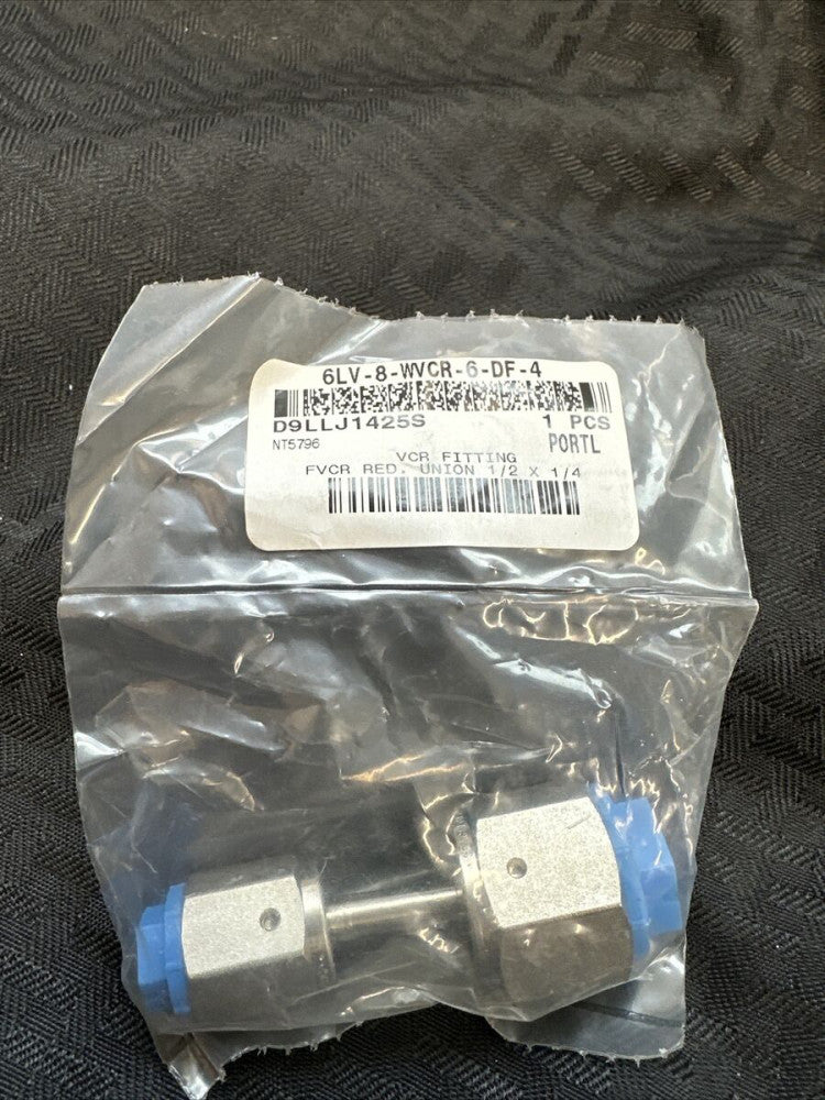 SWAGELOK 6LV-8-WVCR-6-DF-4, Reducer VCR 1/2" FVCR x 1/4" FVCR, NEW Sealed