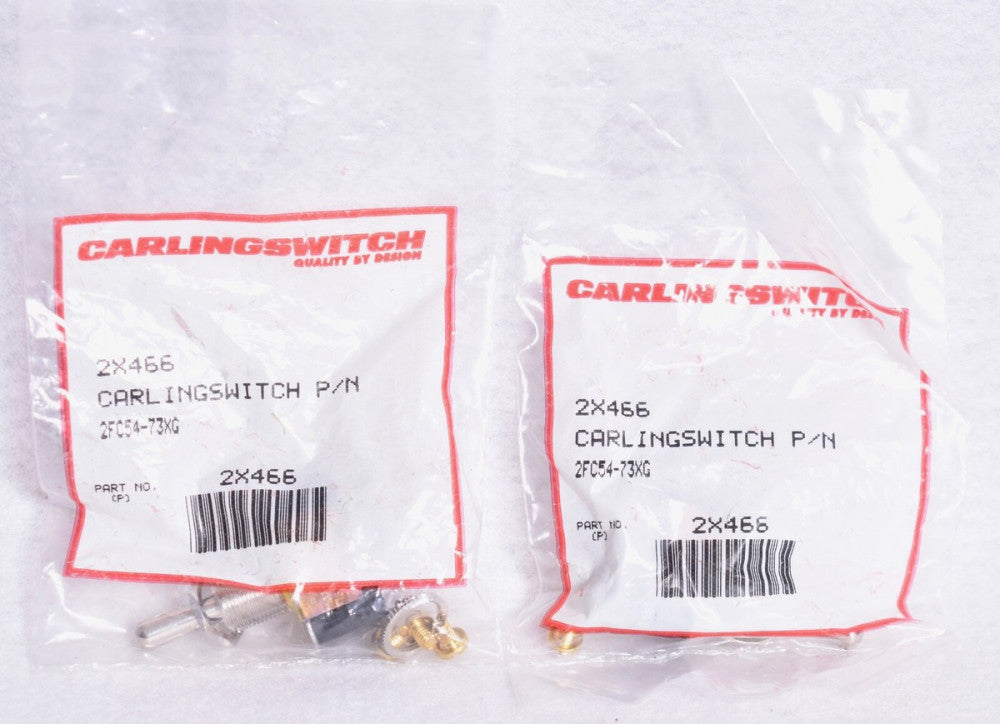 2 Count Carling Technology Toggle Switches 2X466 2FC54-73XG