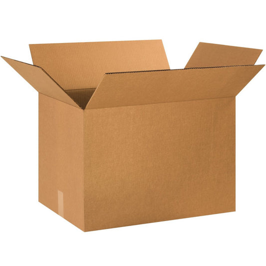 10 Pack of Heavy-Duty Double Wall Corrugated Cardboard Boxes, 24" L x 16" W x...