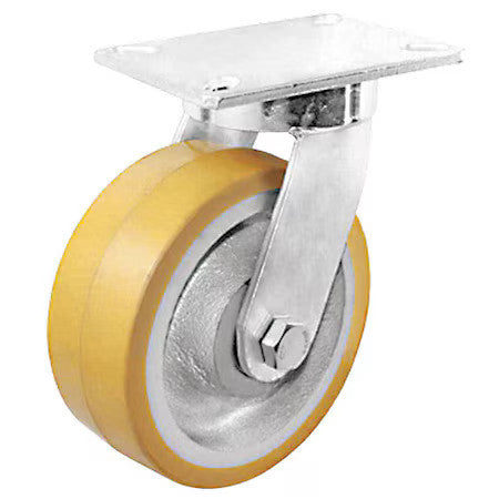 Zoro Select P27s-Uy080r-16 Plate Caster,2500 Lb. Load Rating