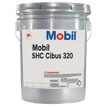 Mobil 104096 5 Gal Gear Oil Pail 320 Iso Viscosity, 140 Sae, Amber
