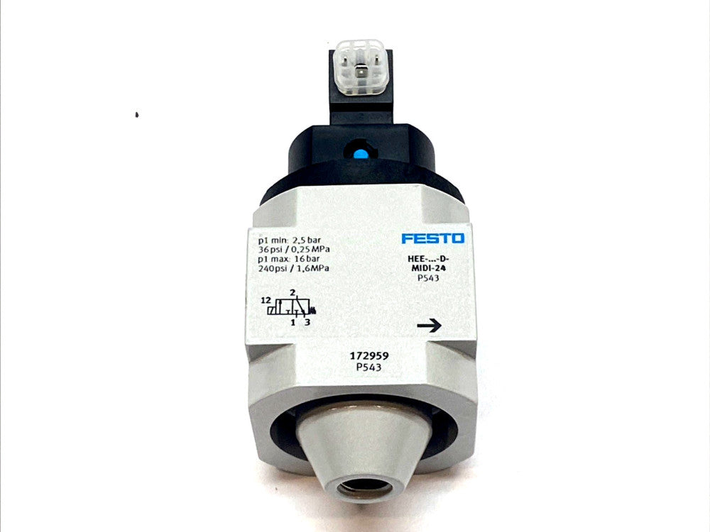 Festo Electric MIDI-24 Pneumatic Solenoid On/Off Valve P543