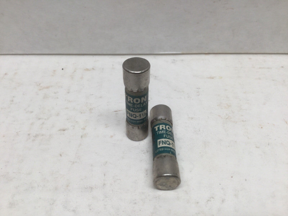 Bussmann FUSETRON FNQ-1 1/2 Time Delay Fuse (Lot of 2)