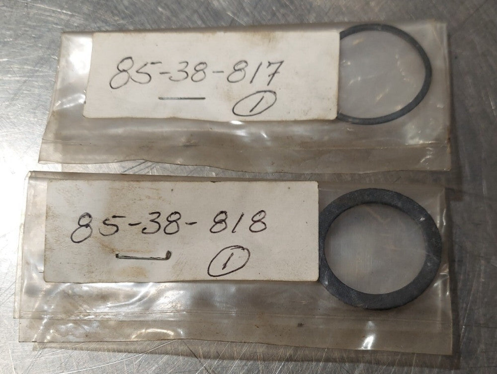 Lot of 2 - STOKES Oil Indicator Gaskets 085038817, 085038818