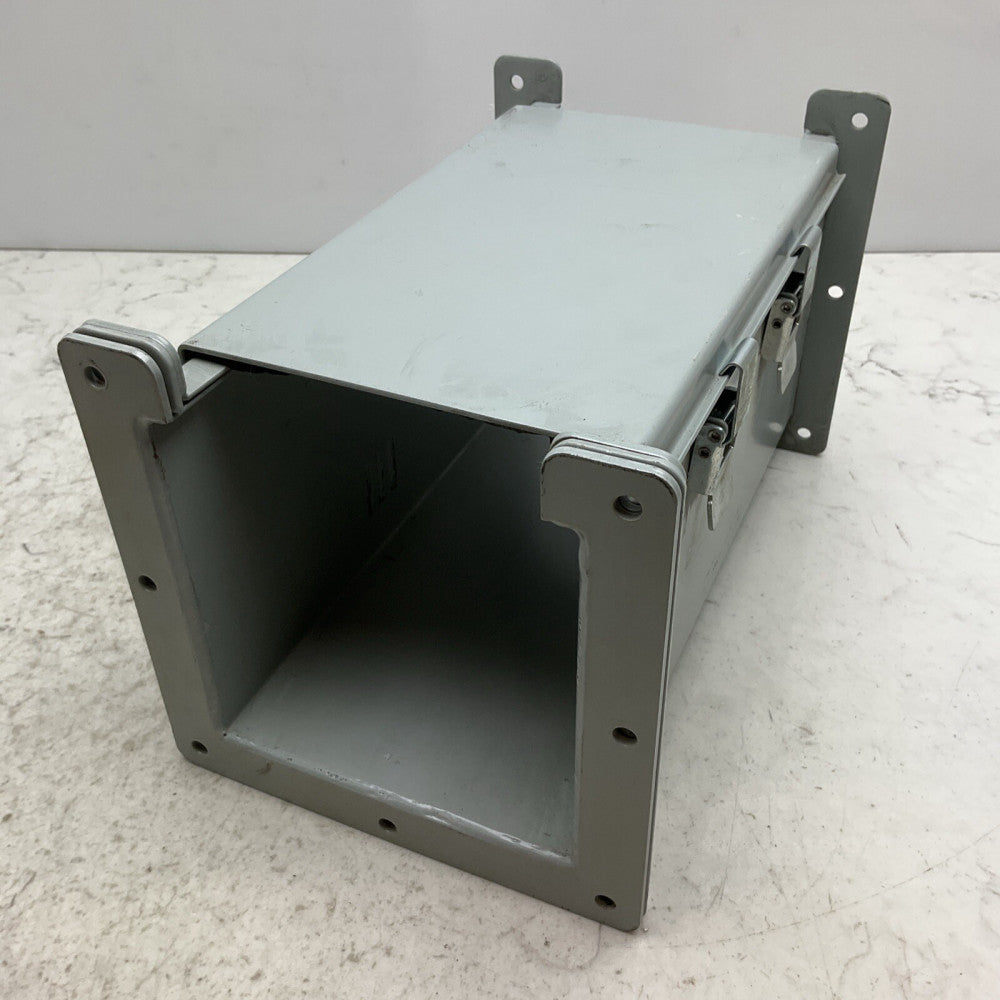 Hoffman F66LA 12” x 6” x 6” Gray Steel Lay Wireway Telescope Fitting
