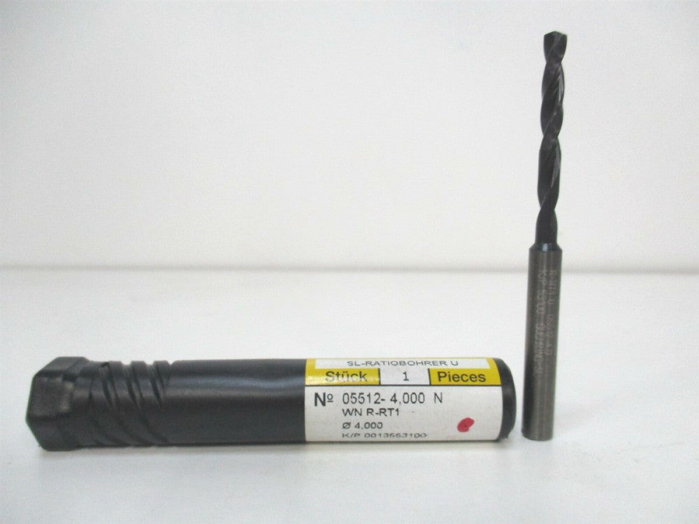 Guhring (9055120040000) 4.0005mm 140° Solid Carbide Taper Length Drill Bit